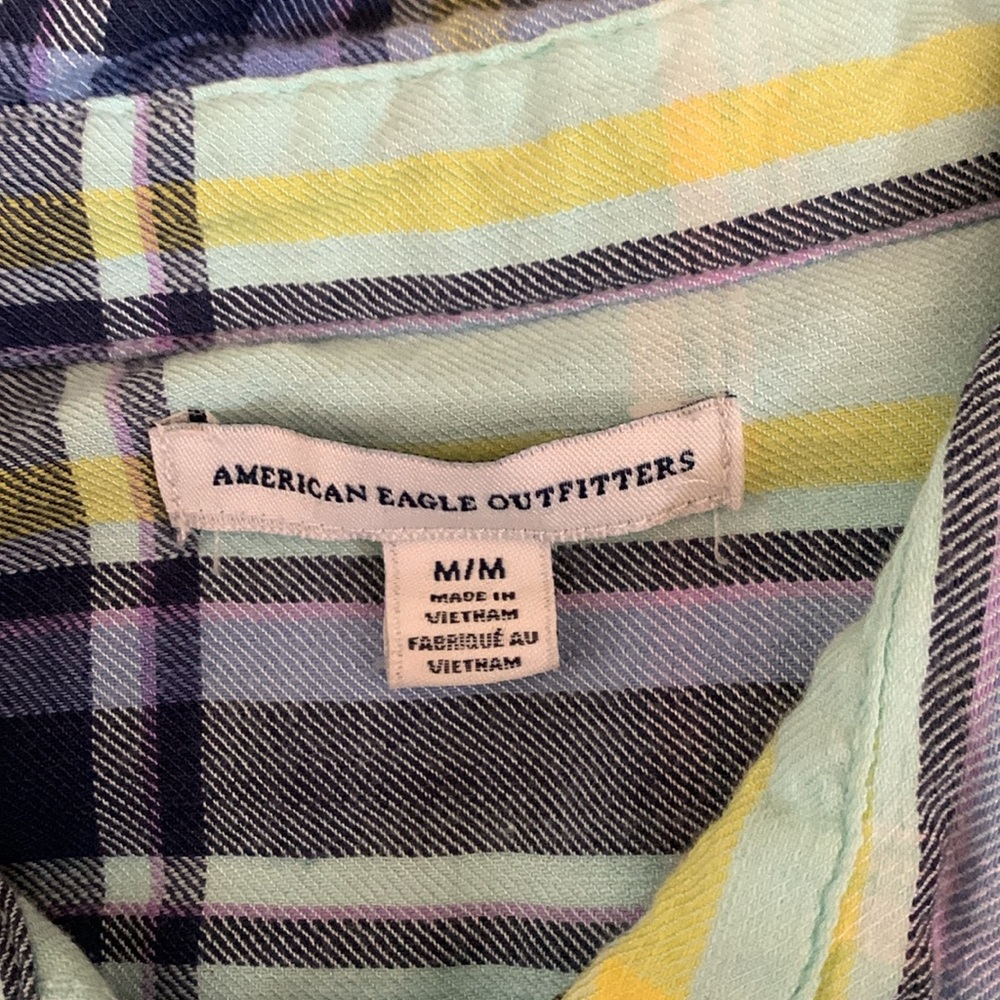 Five Vintage American Eagle Flannels - image 7